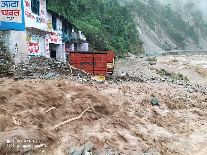 Rainfall landslide in kumaon region