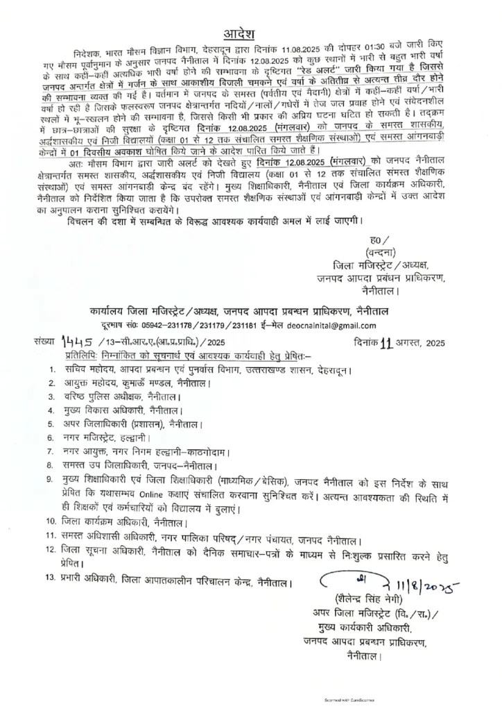 Schools Closing Order 12th Aug.25 Red Alert pdf